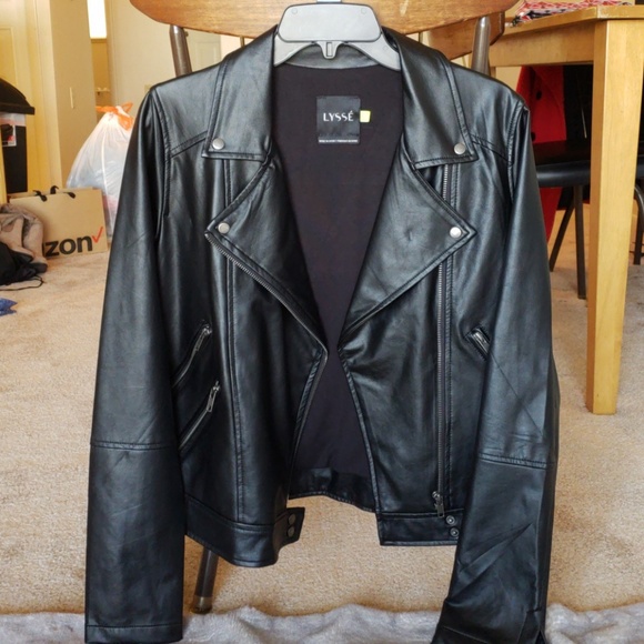 vegan faux leather jacket